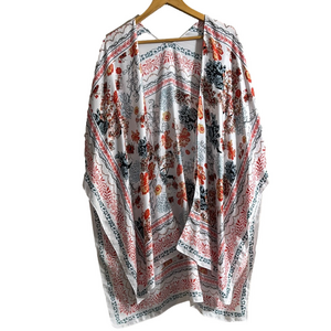 Floral Patterned Kimono